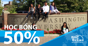 Học bổng 50% tại Central Washington University